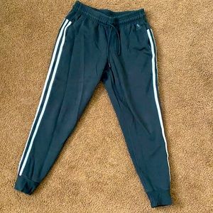 Black adidas joggers
